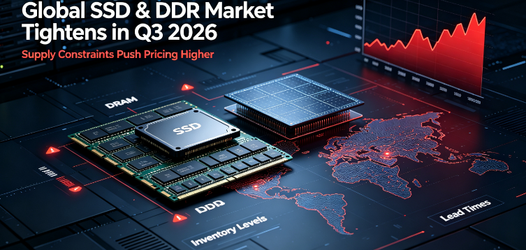 Giá SSD & DDR toàn cầu tăng vọt trong quý 3 năm 2026 trong bối cảnh nguồn cung khan hiếm do AI thúc đẩy; GUDGA duy trì nguồn cung ổn định cho đối tác B2B toàn cầu